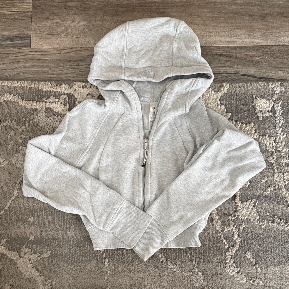 lululemon athletica Light Gray Women's Hooded Zip Sweatshirt